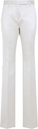 Tom Ford Cotton And Silk Blend Trousers-Donna