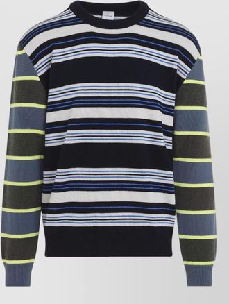 Paul Smith striped fine-knit crew-neck sweater