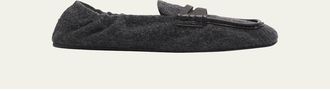 Miu Miu Flannel Penny Loafers
