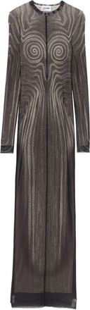 Jean Paul Gaultier Printed Mesh Maxi Dress - Womens - Polyamide