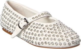 Tiffany & Fred Bedazzled Suede Flat
