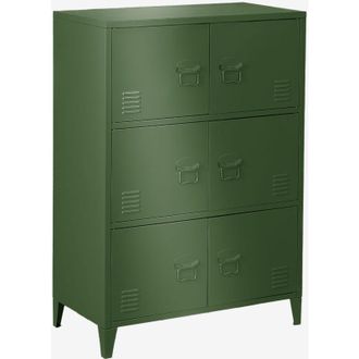 Sklum Sklum - Cajonera Taquilla De 6 Puertas En Acero Pohpli