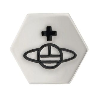 Vivienne Westwood Adel Enkele Oorbel - Dames - Accessoires - Grijs - Maat: ONE Size