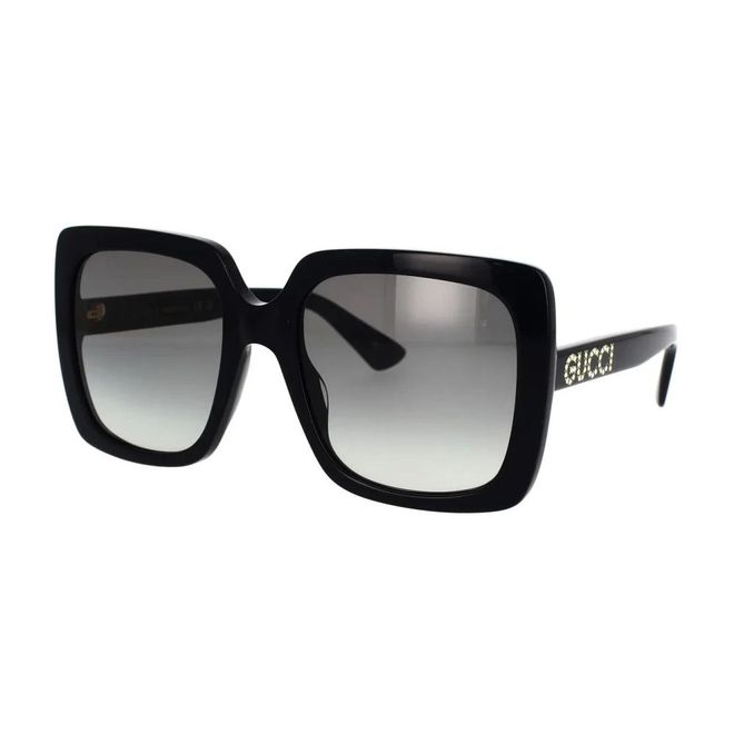 Sunglasses, female, Black, 54 MM, Swarovski Crystal Square Sunglasses