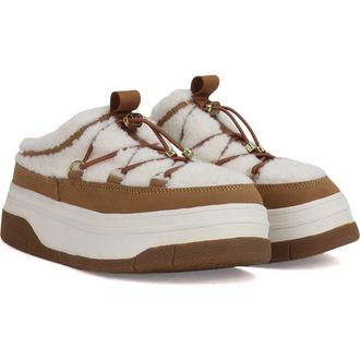 Pajar Jules Waterproof Platform Sneaker Mule in Tan at Nordstrom, Size 7.5