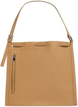 AllSaints Alpha Convertible Leather Backpack in Tan Brown at Nordstrom Rack