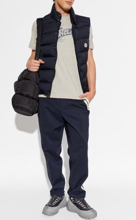 Moncler Quilted Vest Tibb, Mens, Navy Blue