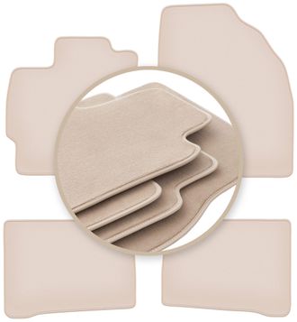 OEM Alfombrillas Beige Premium Para Toyota Prius Iii Hatchback 2009-2011
