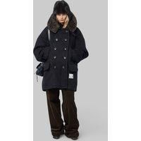 Miharayasuhiro Detachable Collar Shaggy Coat