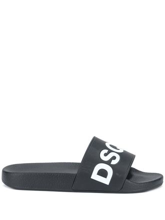 Dsquared2 Sandali slides da piscina - Nero
