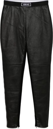 Versace Leggings con vita elasticizzata - Nero