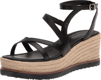 Lucky Brand Carolie Espadrille Wedge Sandal Black LK-CAROLIE-001 Womens