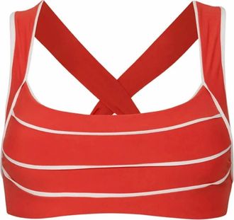 PilyQ Womens Gabby Bralette Bikini Top In Passion
