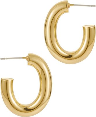 st. Moran Adia Oval Tube Hoop Earrings in Gold at Nordstrom