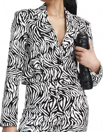 Topshop Womens Cropped Blazer In Black
