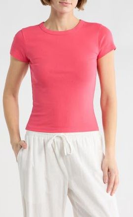 Abound Short Sleeve Baby T-Shirt in Pink Ribbon at Nordstrom Rack, Size X-Small