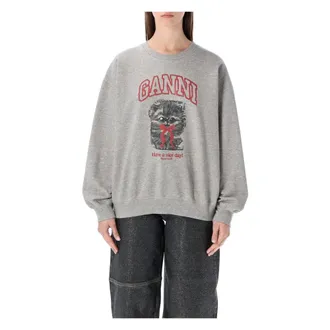 Ganni Mujer, Sudaderas, Gris, Talla: S