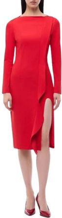 Pinko Midi Jurk - Dames - Casual kleedjes - Rood - L - Kleedjes