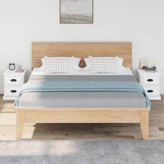 Berkfield Home Durable Bedside Cabinets 2 pcs White 39x39x47.5 cm Engineered Wood
