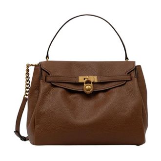 Michael Kors Hamilton Moderne Large Slouchy Satchel - - Bags - Donna - Marrone - ONE SIZE