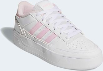 adidas Sneaker ADIDAS SPORTSWEAR TURNAROUND, Damen, Gr. 40,5, weiss (cloud wei&szlig;, clear pink, cloud wei&szlig;), Leder, Synthetik, Schuhe Sneaker