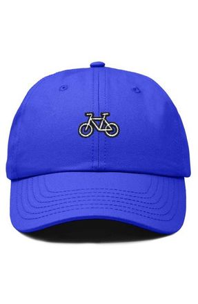 Dalix Bike Embroidered Cycling Cap in Royal Blue at Nordstrom