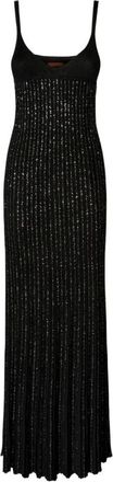Missoni Gowns, female, Black, Size: S Sleeveless Long Dress