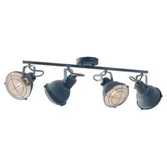 Netlighting CUBA 4 Light Spotlight Bars Grey 77.5x17x13cm | Size: 77.5x17x13 cm