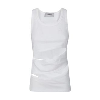 Coperni Top de Tirantes Espiral - Tops - Mujer - Blanco - M
