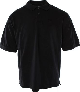 C.P. Company 20/1 Jersey Boxy Polo - Heren - Polos - Zwart - L - Katoen - Tops