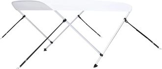 vidaXL Toldo Bimini De 2 Arcos Blanco 180x150x110 Cm Vidaxl