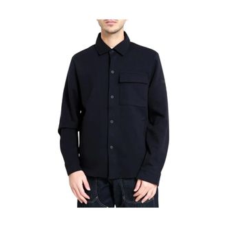 H&egrave;SKIMO Camicia - Heren - Zomerjassen - Blauw - M - Katoen - Jassen