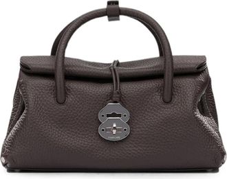 Zanellato Dotta Centauro Baby - Dames - Schoudertassen - Bruin - ONE Size - Leer - Tassen