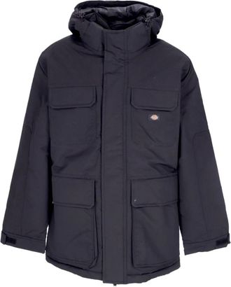 Dickies Zwarte Expeditie Lange Waterafstotende Jas - Heren - Winterjassen - Zwart - S - Jassen