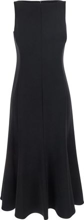 Theory mermaid Black Sleeveless Dress With Round Neck In Tech Fabric Woman