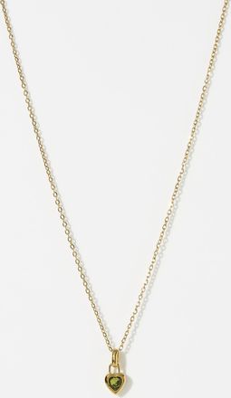 Simons Womens Birthstone heart chain