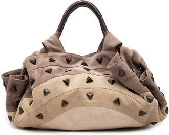 Loewe Pre-owned Loewe Studded Suede Aire Handbag Ladies 70HUFA2GHAEPBQ6F