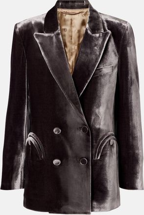 Blaz&eacute; Milano Everynight double-breasted velvet blazer