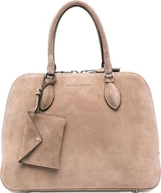 Ermanno Scervino Zip-fastening Suede Tote Bag