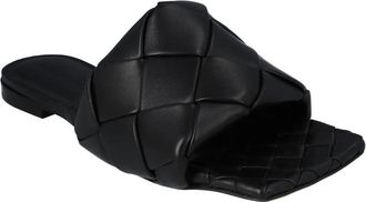 Bottega Veneta Sandalen - Lido Flat Sandal Black - Gr. 36 (EU) - in Schwarz - für Damen