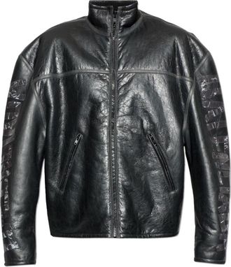 Balenciaga Leather Jassen - Heren - Leren en Su&egrave;de Jassen - Zwart - M - Jassen
