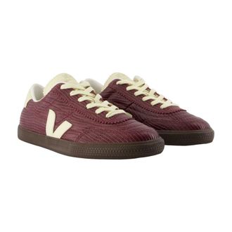 Veja Womens Panenka Sneaker Burgundy Calfskin