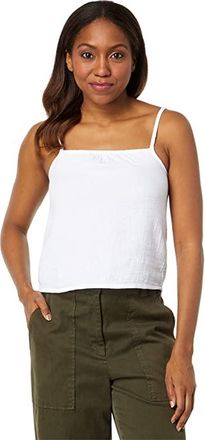bobi Spaghetti Strap Tank Top Womens Clothing White : XS, Cotton