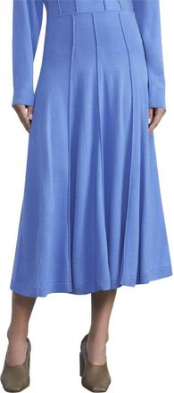 Lafayette 148 New York Godet Knit Wool Skirt
