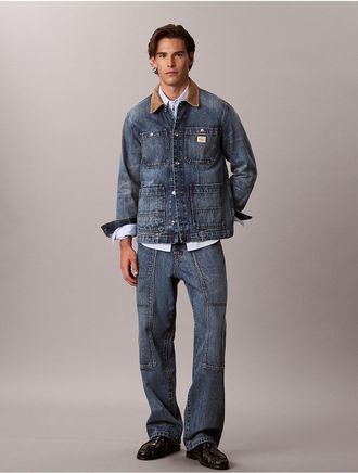Calvin Klein Jeans Calvin Klein Mens 90s Straight Carpenter Jeans - Blue - 29W x 30L