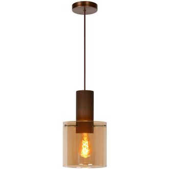 Lucide Toledo - Pendant Light - Ø20cm - 1xE27 - Amber - Lucide