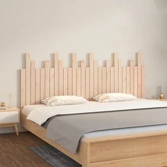 vidaXL Cabecero De Cama De Pared Madera Maciza De Pino 185x3x80 Cm Vidaxl