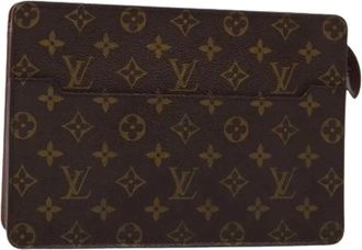 Louis Vuitton Pre-owned Vintage Monogram Clutch - Dames - Vintage Clutch - Bruin - ONE Size - Vintage