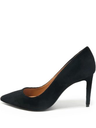 Ralph Lauren Pumps a punta in velluto 100mm - Nero