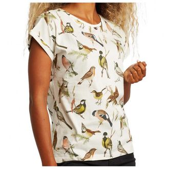 Dedicated T-Shirt Visby Autumn Birds T-Shirt f&uuml;r Damen | wei&szlig;